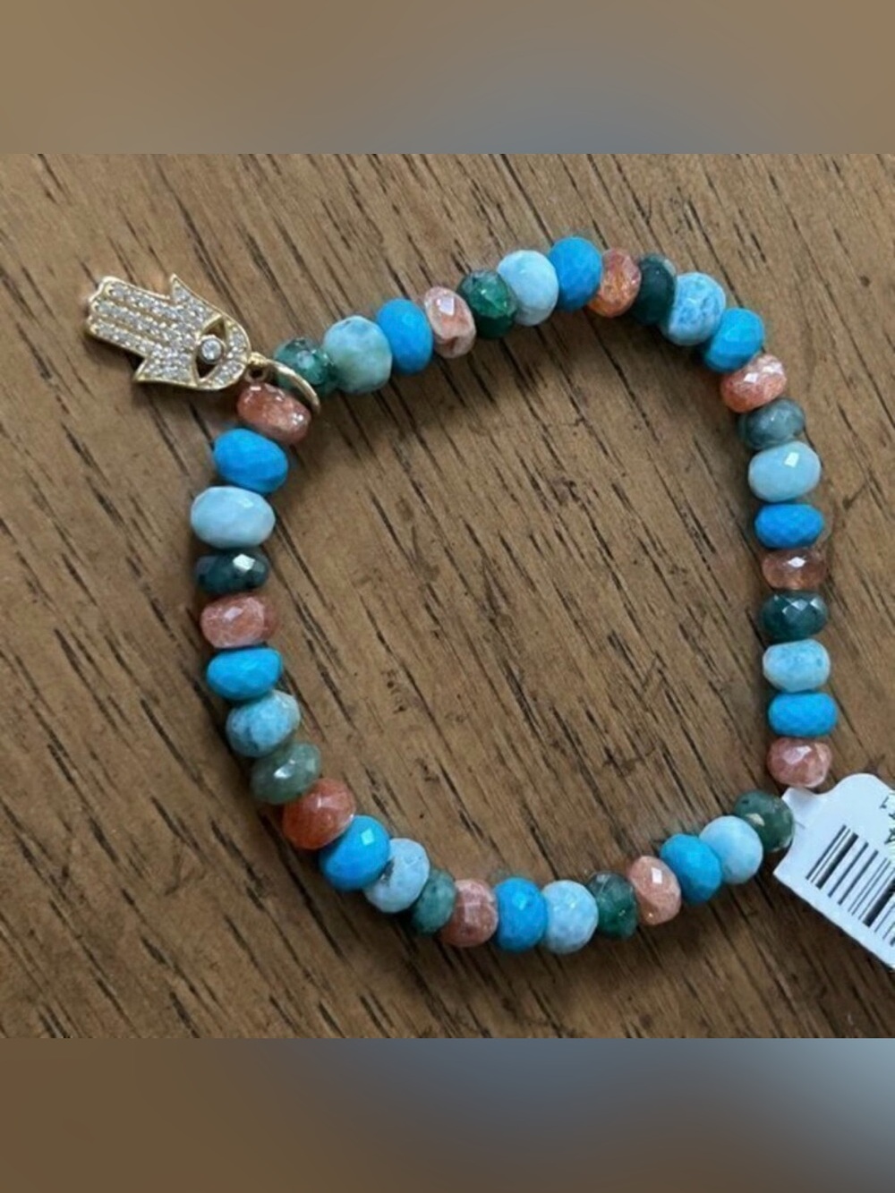 Rarities Carol Brodie HAMSA BEAD Bracelet S-M
